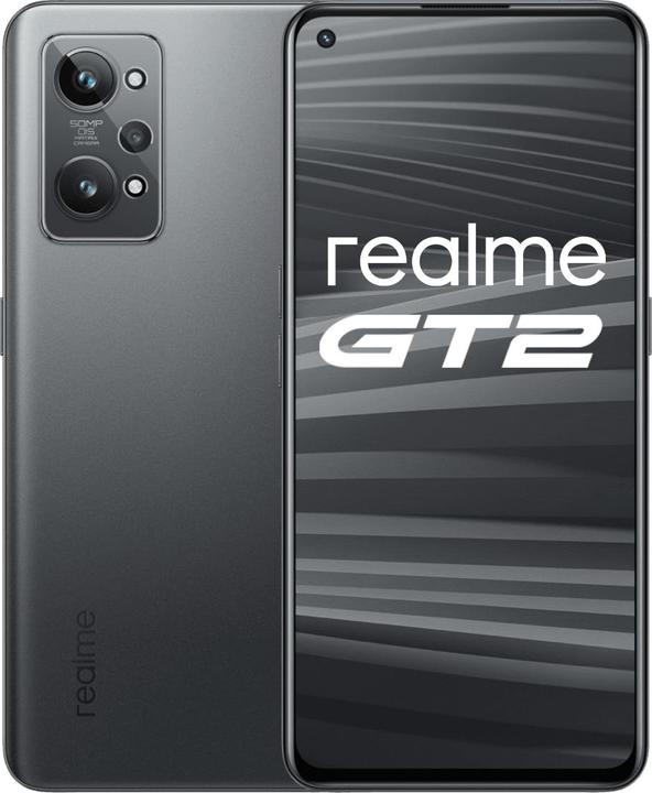 realme GT2 (128 GB, Staal Zwart, 6.62", Dubbele SIM, 50 Mpx, 5G)