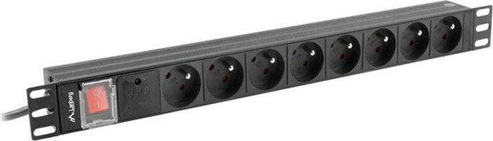 Produktbild Lanberg PDU 19inch 1U 16A 6x FR 2m