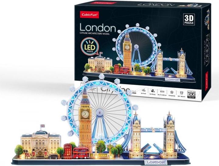 Actual product image NoName 3d Puzzle City Line London LED (107 pieces)