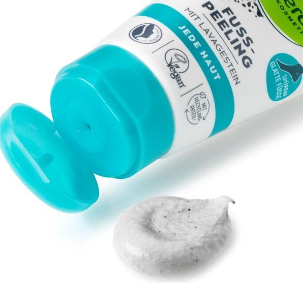 Produktbild dm alverde Fusspeeling mit Lavagestein (Fusscrème & Fussgel, 75 ml)
