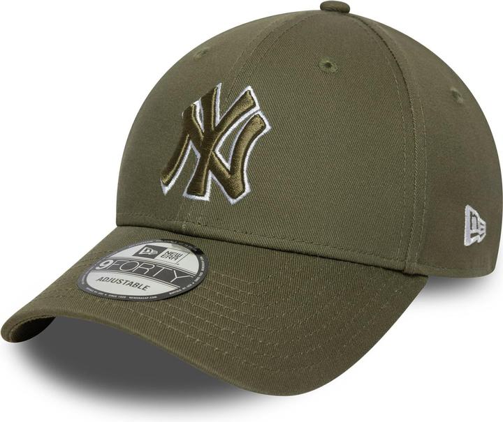 New Era 9Forty Strap Cap - OUTLINE New York Yankees oliv