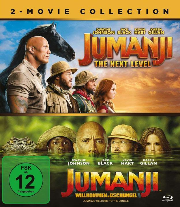 Sony Jumanji 1 + 2 - BR (Blu-ray, 2020, Tedesco, Francese, Inglese)
