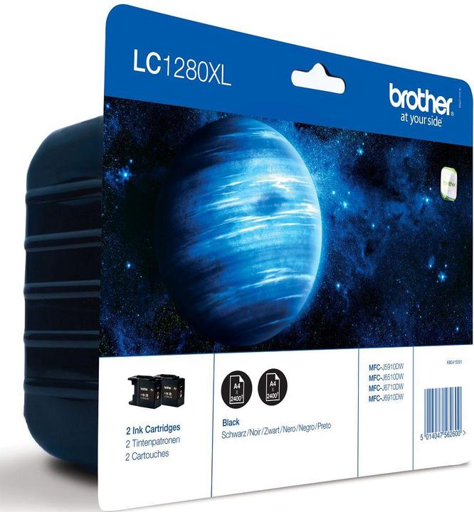 Actual product image Brother Lc-1280xl Twin Pack Blister Blister Blister (FC)
