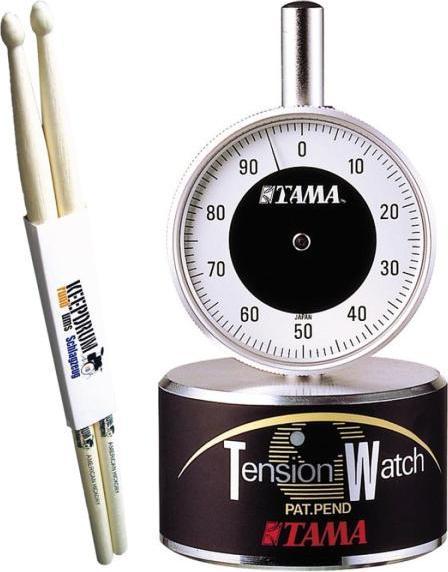 Actual product image Tama TW100 Tension Watch tuner with drumsticks