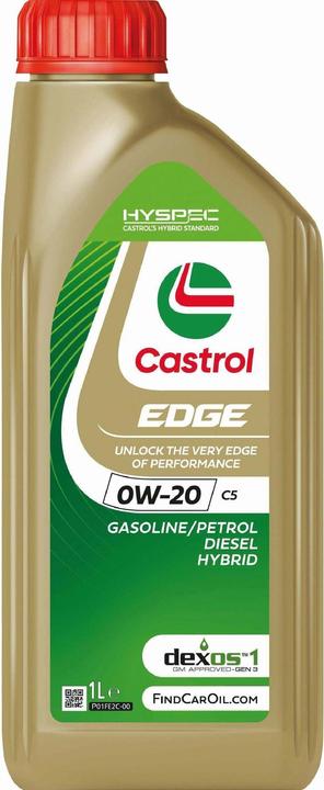 Image du produit Castrol Edge 0W-20 C5 (1 l, SAE 0W-20)