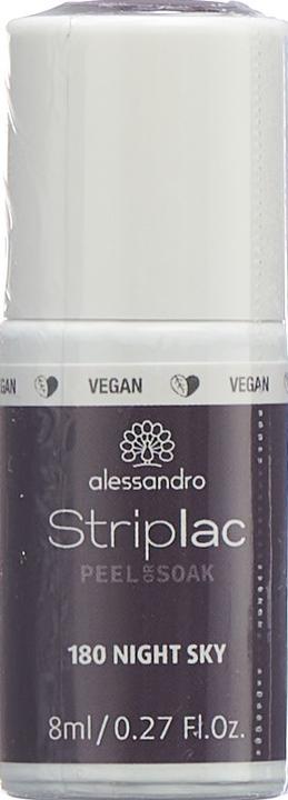Actual product image Alessandro Striplac Peel or Soak - 180 Night Sky (180 Night Sky, UV gel varnish)