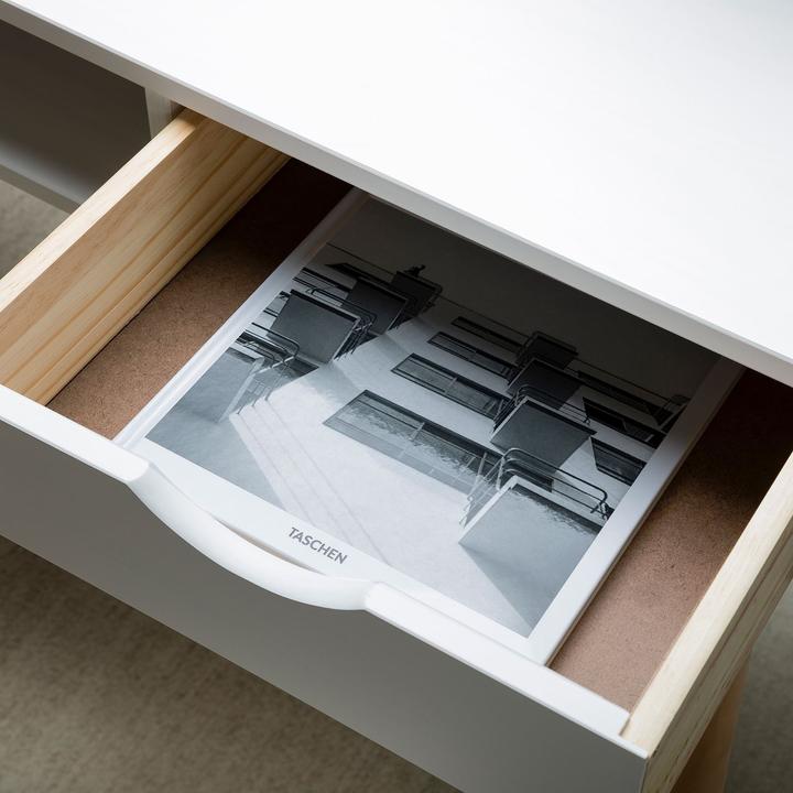 Actual product image IDIMEX Desk with 2 drawers STEFANO