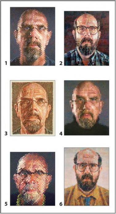 Image du produit Chuck Close - 12 cubes pour six autoportraits (12 pièces)