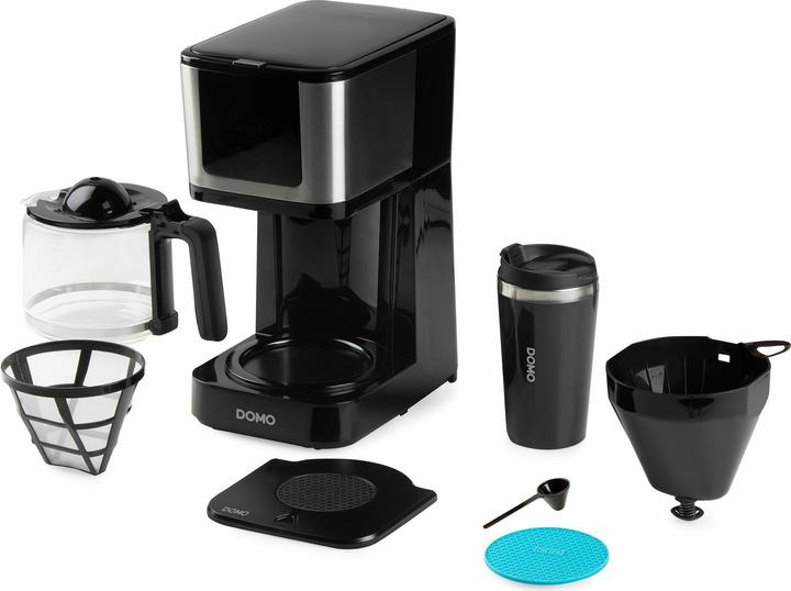 Produktbild Domo CAFETIÈRE DO733K 1,25L 10 TASSES MUG 400ML COMMANDES TACTILES/ÉCRAN LED FILTRE PERMANENT