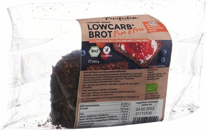 Produktbild Panifactum Lowcarb Brot Pure & Free Bio glutenfrei (200 g)