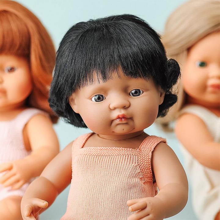 Produktbild Miniland Puppe Lateinam. Mädchen 38cm Body Lachs Colourful