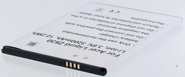 Immagine prodotto AGI 44888 - Batteria - Acer - Acer Liquid Z630 - Bianco - Ioni di litio (Li-Ion) - 3200 mAh