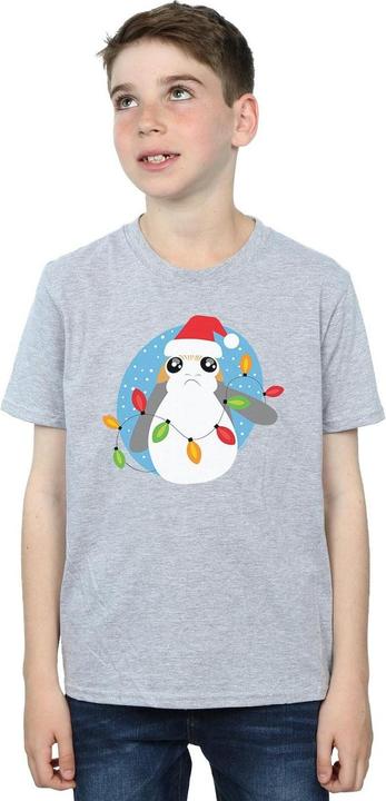 Image du produit Star Wars - T-shirt THE LAST JEDI PORG CHRISTMAS LIGHTS - Garçon (152, 158)