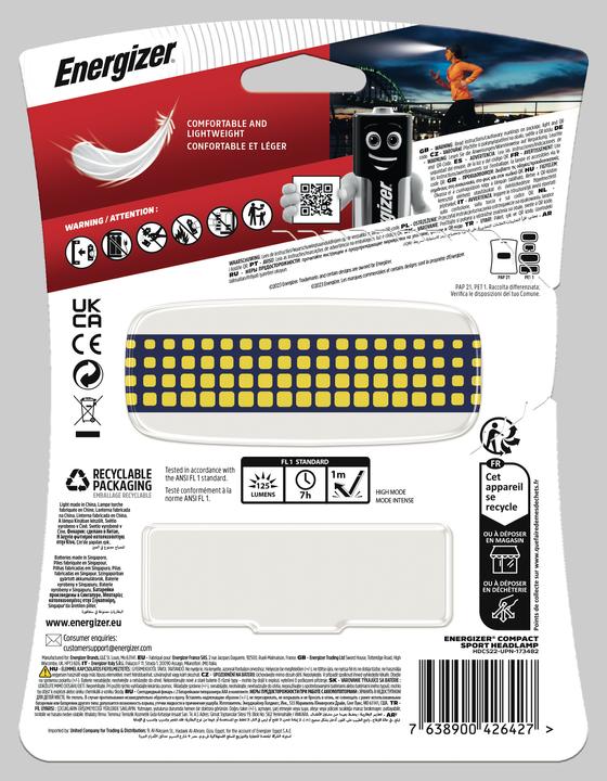 Actual product image Energizer Headlamp Sport (125 lm)