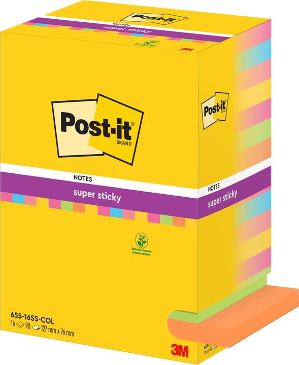 Actual product image Post-it Super Sticky (127 x 76 mm)