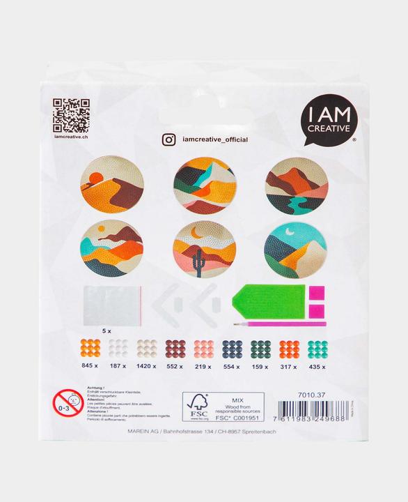 Immagine prodotto I Am Creative Sottobicchiere Diamond Painting, paesaggio