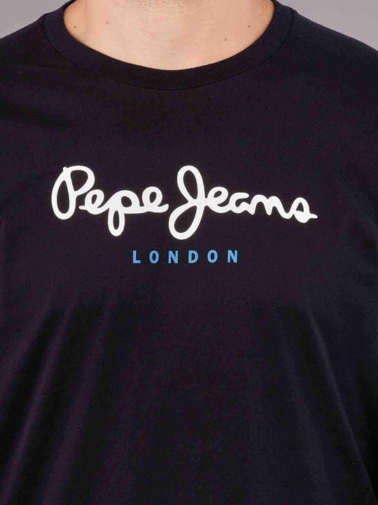 Produktbild Pepe Jeans Herren Shirt EGGO schwarz/weiss/blau L (L)