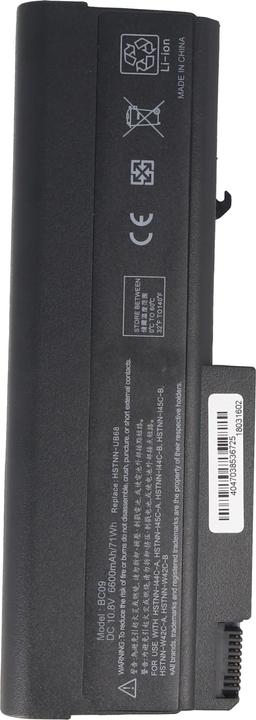 Actual product image AccuCell Akku passend für HP Compaq 6730B, Li-Ion, 10,8V, 6600mAh, 71,3Wh, black (6600 mAh)
