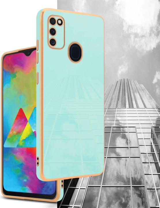 Productafbeelding Cadorabo Hoesje voor Samsung Galaxy M21 / M30s in TPU met camerabescherming LM130 Style (Samsung Galaxy M30, Samsung Galaxy M21)