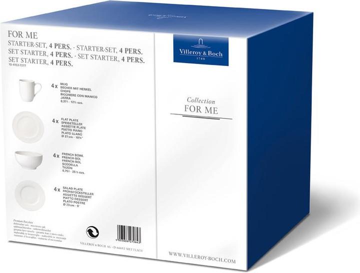 Actual product image Villeroy & Boch Starter Set 4 pers. For Me (16 Piece)