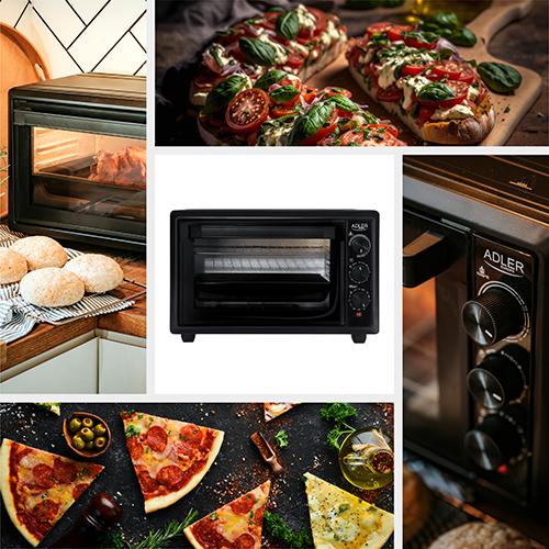 Image du produit Adler AD 6023 Four électrique, 26 L, Noir