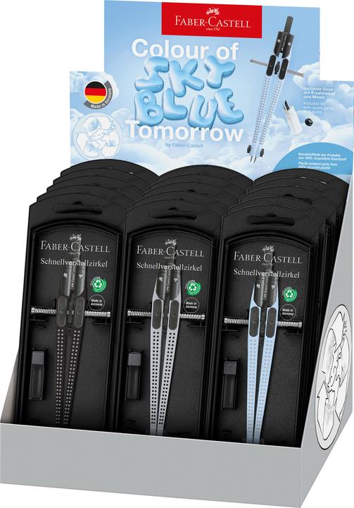 Faber-Castell Counter display Grip quick setting compasses