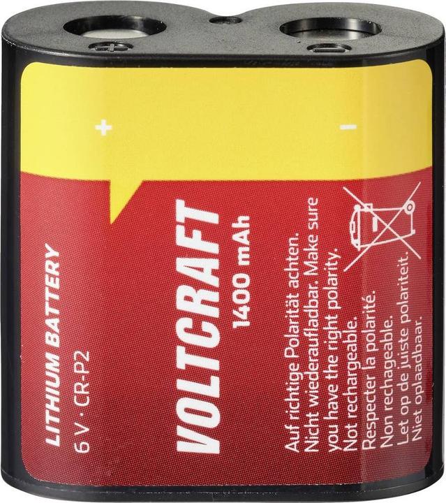 Image du produit Voltcraft CRP2 Pile photo CR-P 2 Lithium 1400 mAh 6 V 1 pc. (1 pcs, CR-P2, 1400 mAh)
