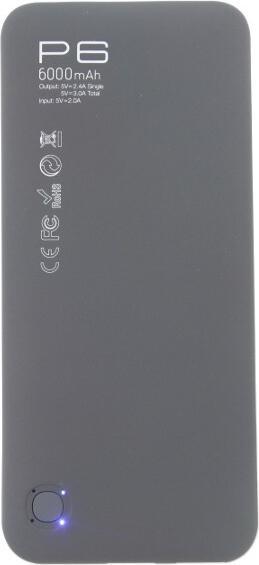 Produktbild Mymax iMYMAX Power Bank 6.000mAh grau P6 (6000 mAh)