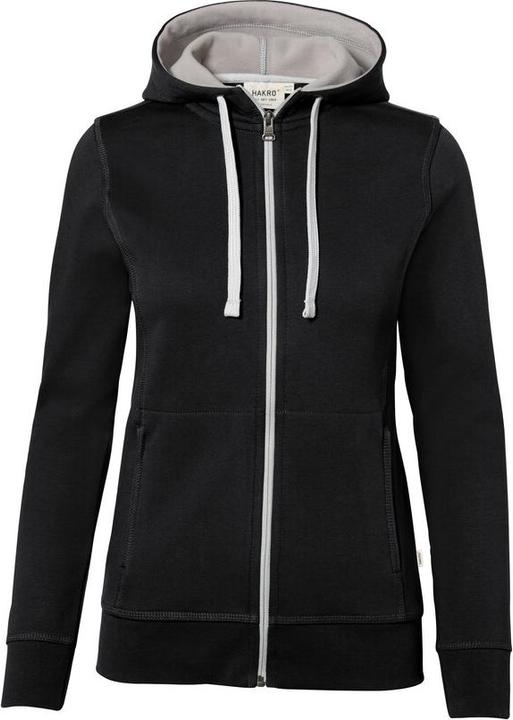 Actual product image Hakro Ladies Hooded Jacket Bonded black/silver, 3XL (3XL)
