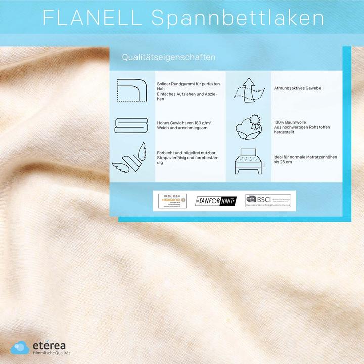 Image du produit Etérea Drap de lit en flanelle (150 x 250 cm)