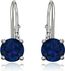 JVD Gentle silver earrings with darkue zircons SVLE0620XH2M100
