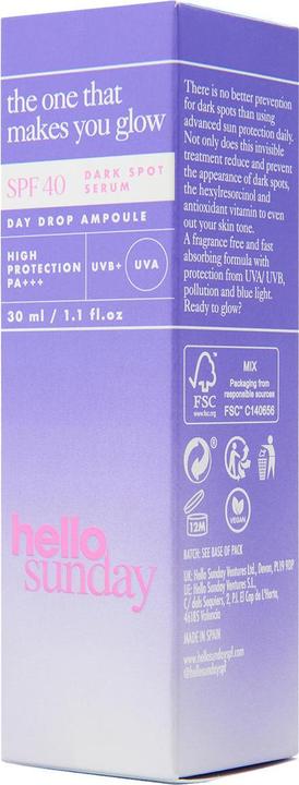 Produktbild Hello sunday the one that makes you glow Dark spot oil serum SPF 40 (30 ml)