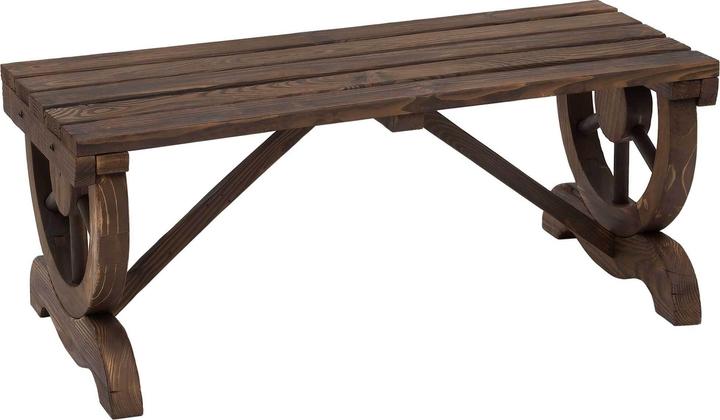 Produktbild Outsunny Sitzbank im Wagenrad-Design