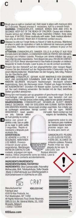 Immagine prodotto KISS Brush-on alla velocità della luce (Colla per unghie, Chiaro)