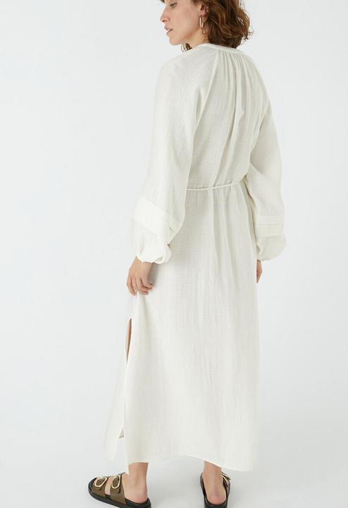 Image du produit La Redoute Collections Longue robe en mousseline avec manches ballon (36)