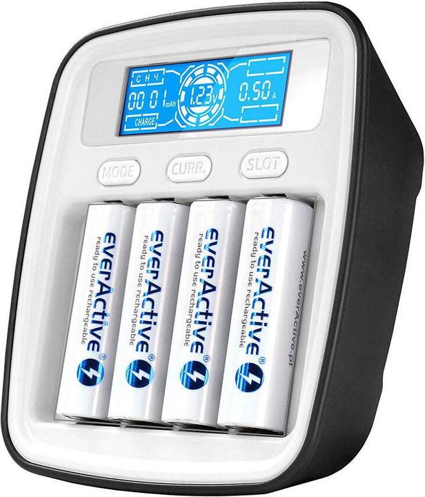 Everactive professional AA / AAA battery charger NC-1000M (1 pcs., AA, AAA, Battery + charger)