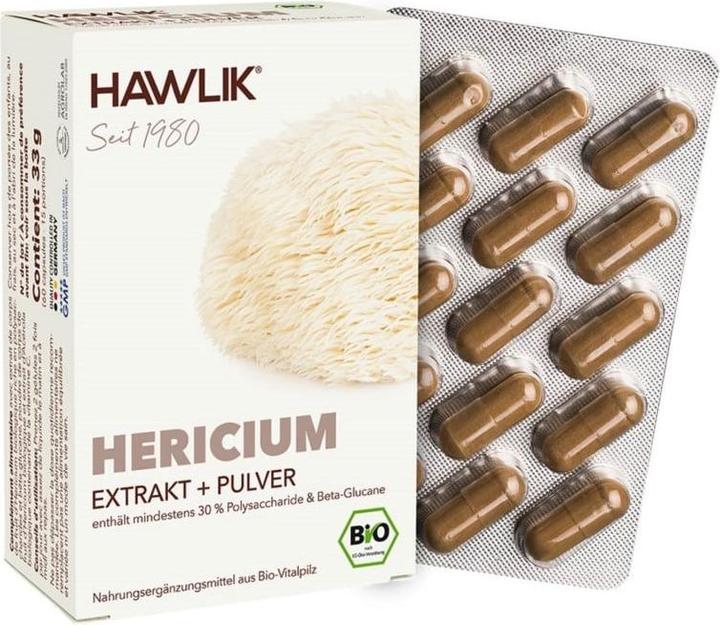 Produktbild Hawlik Hericium Extrakt + Pulver Kapsel (60 Stück, Kapseln, 58 g)