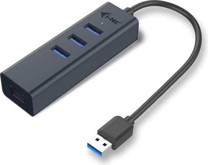 i-tec U3METALG3HUB (USB-A, 3 Ports)