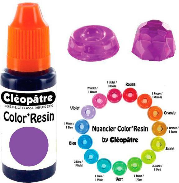 Immagine prodotto Cléopâtre COLOR'RESIN, vernice di resina traspirante 15 ml (Viola, 15 ml)