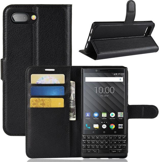 Productafbeelding MU Classic Litchi Leren Boekomslag Serie (Blackberry KEY2)