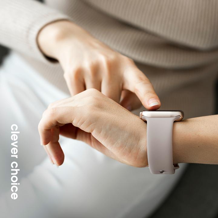 Produktbild Crong Liquid - Apple Watch Armband 38/40/41 mm (grün) (Flüssiges Silikon)