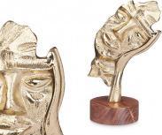 Produktbild Giftdecor Metallfigur Goldhand Gesicht mit Holzständer