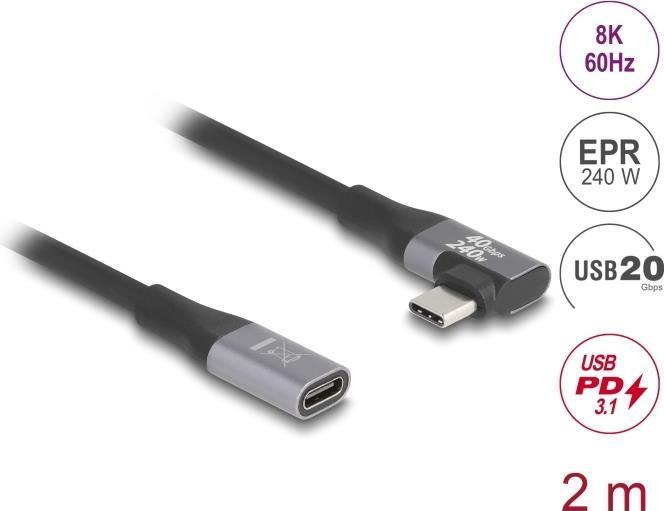 Produktbild Delock USB C – USB C (2 m, USB 4.0)