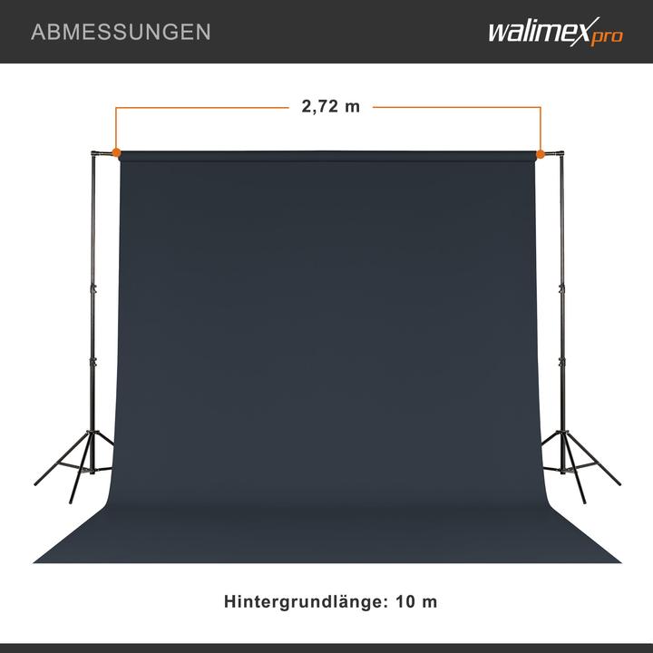 Produktbild Walimex pro Hintergrundkarton 2,72x10m, deep blue (272 cm, 1000 cm)