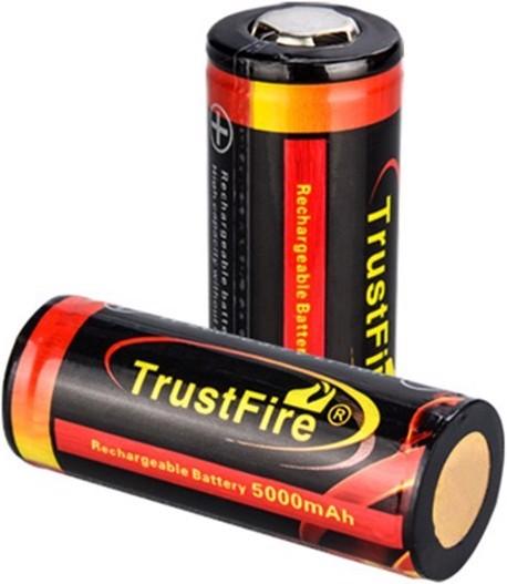 Immagine prodotto Trustfire Batteria 26650, protetta (1 pz., 26650, 5000 mAh)