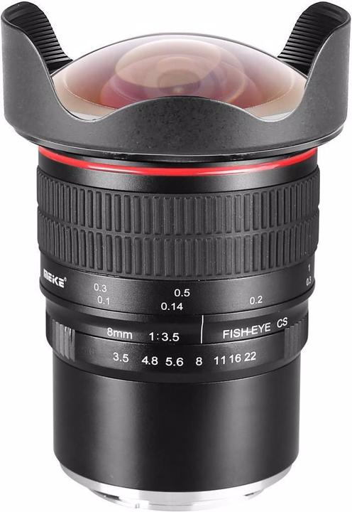 Image du produit Meike 8mm f/3.5 MFT (Micro Four Thirds, APS-C / DX)