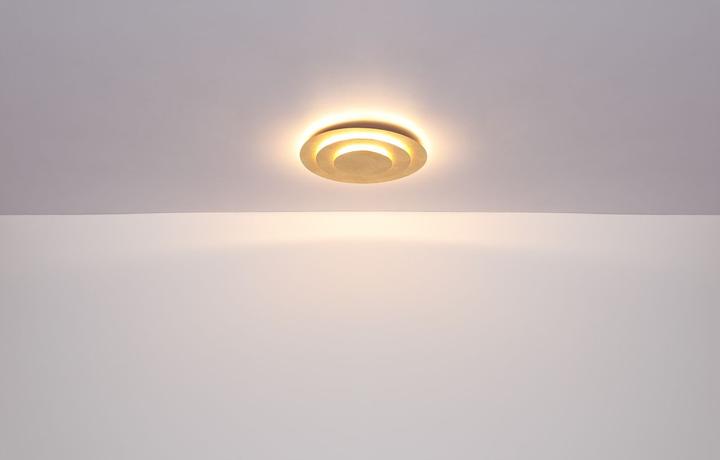Produktbild Globo Deckenleuchte Metall Goldfarben, 1xled