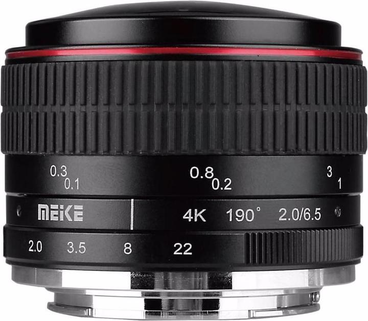 Productafbeelding Meike 6,5 mm f/2,0 Fisheye, Sony E (Sony E, Volledig formaat, APS-C / DX)