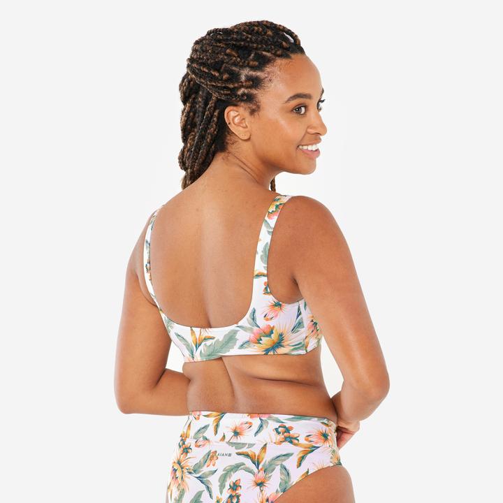Image du produit Olaian Haut de maillot brassière surf Femme - Aurely belly blanc (42)