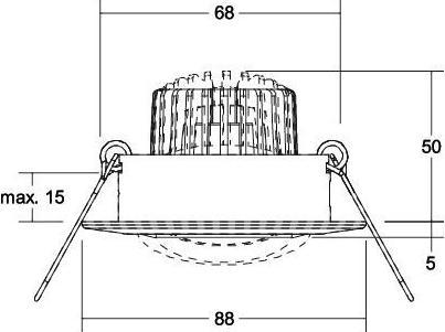 Immagine prodotto Brumberg Faretto da incasso a soffitto BRUM LED (680 lm)